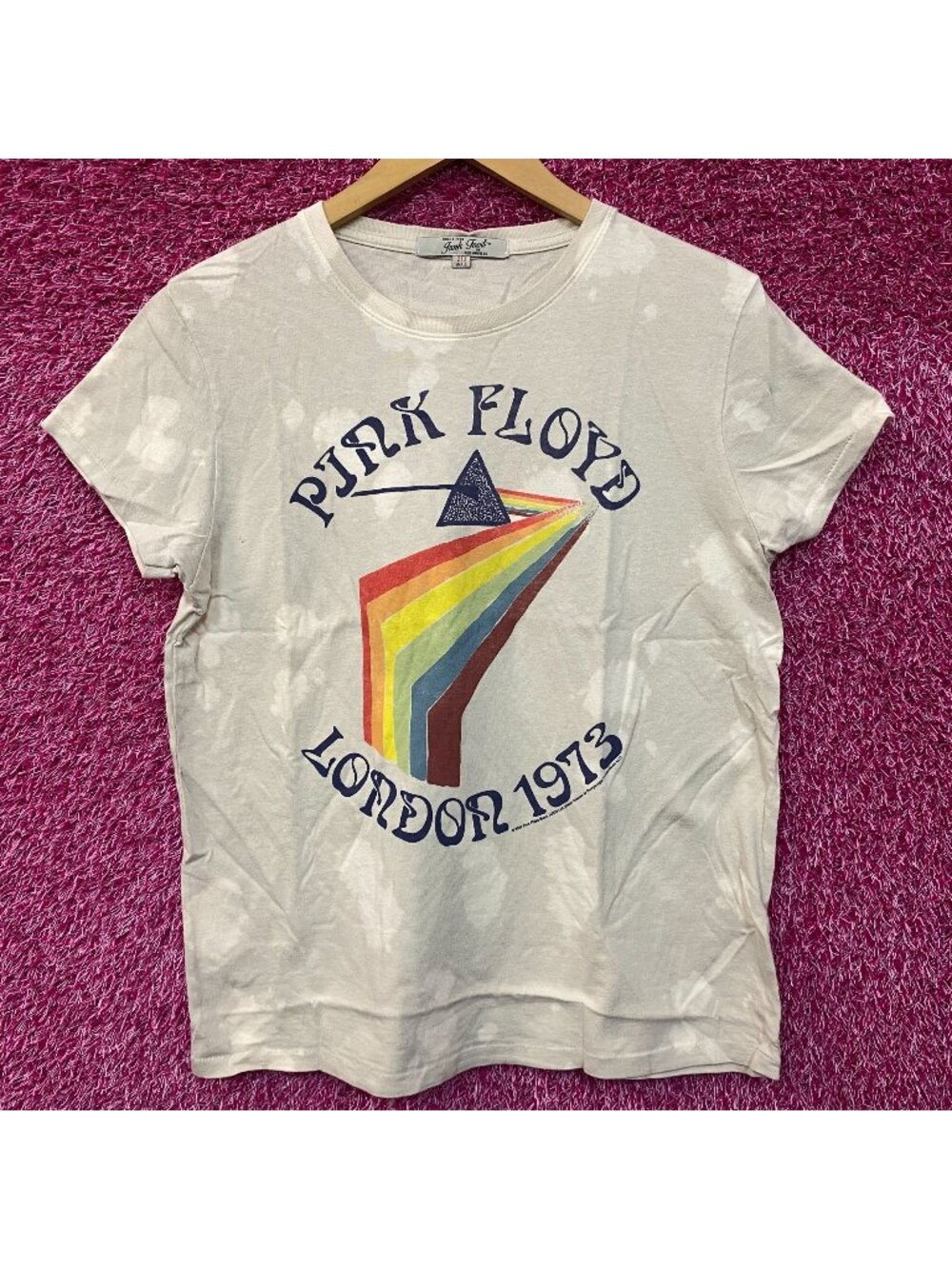 Pink Floyd London 1973 Tie Dye Womens Rock Tshirt size Small